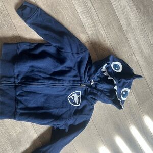 GAP Blue Hooded Sweatshirt with Full-Length Zipper